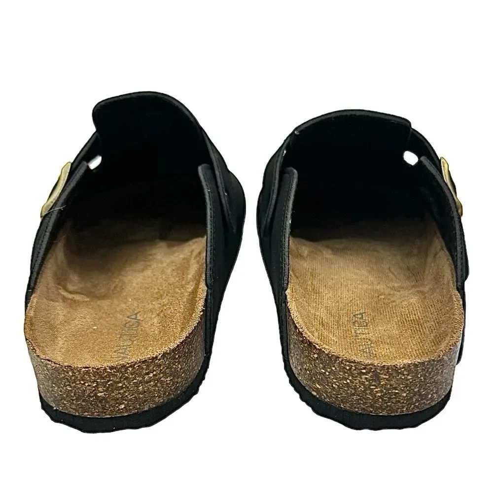Nautica Boston Clog Black Slip-On Casual Shoes Men’s Size 7M